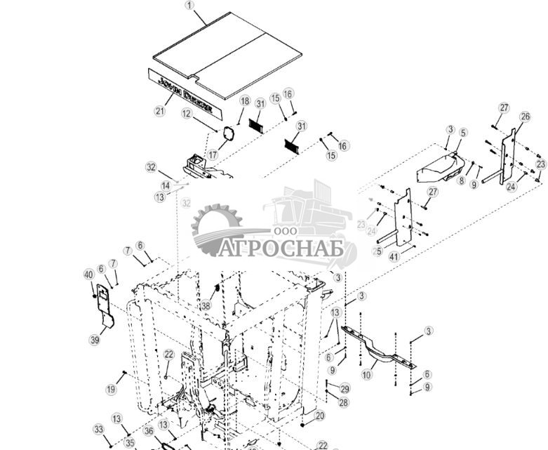 Панели отделки и обшивка потолка кабины, низкопрофильная кабина, стандартные органы управления - ST765177 460.jpg